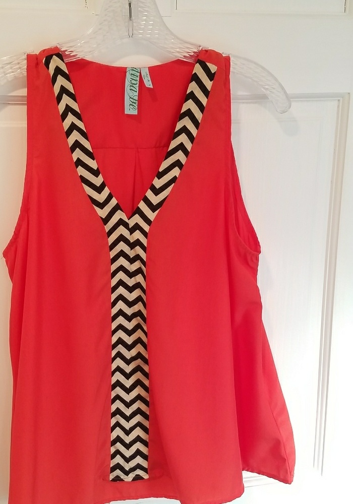 Franchesca's.  Orange top M. W0000027